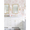 Zag Pink Modern Plaid Wallpaper - Image 2
