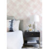 Zag Pink Modern Plaid Wallpaper - Image 3