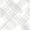 Zag Grey Modern Plaid Wallpaper