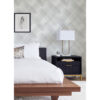 Zag Grey Modern Plaid Wallpaper - Image 2