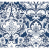 Sadie Navy Parisian Damask Wallpaper
