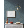 Bentley Navy Faux Linen Wallpaper - Image 2