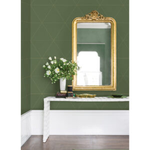 Twilight Moss Geometric Wallpaper