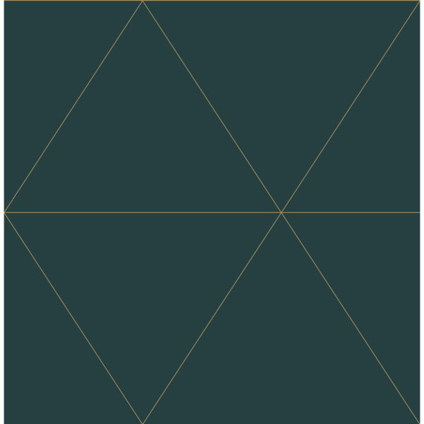 Twilight Indigo Geometric Wallpaper