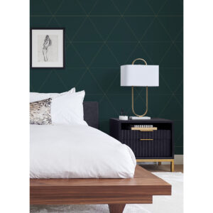Twilight Indigo Geometric Wallpaper