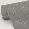 Paititi Sterling Geometric Trellis Wallpaper - Image 4
