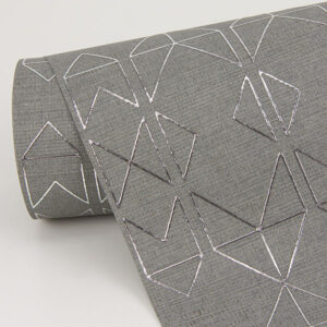 Paititi Sterling Geometric Trellis Wallpaper
