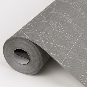 Paititi Sterling Geometric Trellis Wallpaper