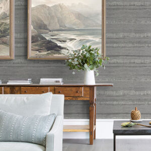 Rakasa Pewter Stripe Wallpaper