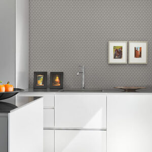Ira Taupe Checkered Wallpaper