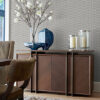 Zorya Silver Embellished Stripe Wallpaper - Image 2