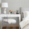 Sarni Platinum Grid Wallpaper - Image 2