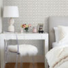 Besi Silver Tiled Wallpaper - Image 2