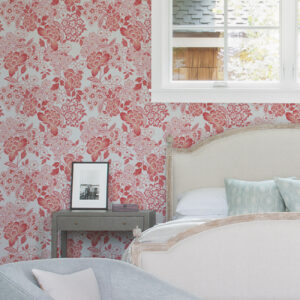 Irina Coral Floral Blooms Wallpaper
