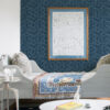 Alorah Navy Wave Wallpaper - Image 2