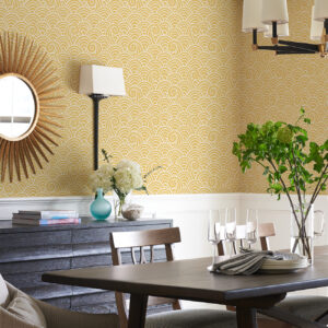 Alorah Yellow Wave Wallpaper