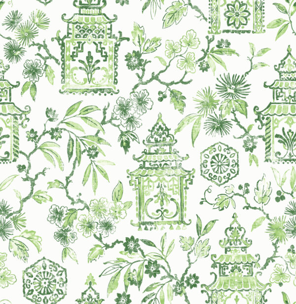 Helaine Green Pagoda Wallpaper