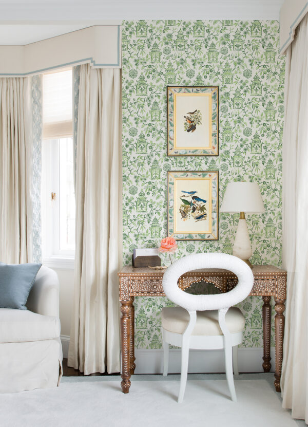 Helaine Green Pagoda Wallpaper - Image 3