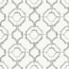 Gallina Charcoal Trellis Wallpaper