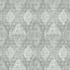 Grady Grey Dotted Geometric Wallpaper