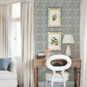 Grady Grey Dotted Geometric Wallpaper