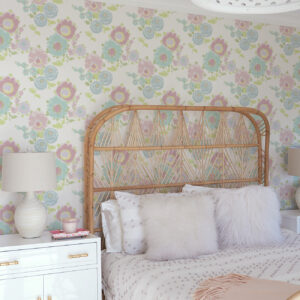 Essie Pastel Painterly Floral Wallpaper