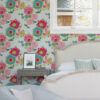 Essie Pink Painterly Floral Wallpaper - Image 3