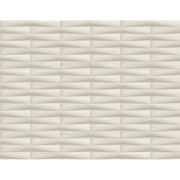 Gator Beige Geometric Stripe Wallpaper