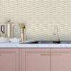 Gator Beige Geometric Stripe Wallpaper - Image 3
