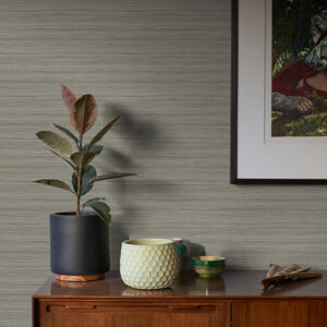 Shantung Brown Silk Wallpaper