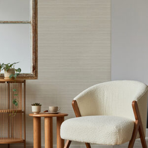 Shantung Beige Silk Wallpaper