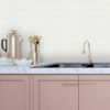Rushmore White Faux Grasscloth Wallpaper - Image 3