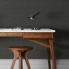 Rushmore Black Faux Grasscloth Wallpaper - Image 3
