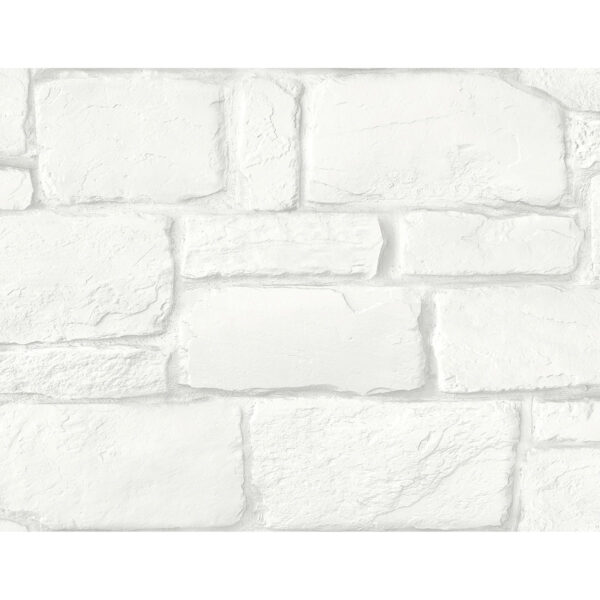 Casablanca White Stone Wallpaper