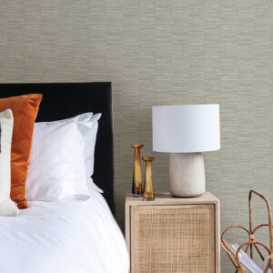 Jenga Grey Striped Column Wallpaper