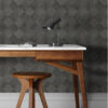 Thriller Black Wood Tile Wallpaper - Image 3