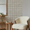 Thriller Light Grey Wood Tile Wallpaper - Image 2