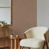 Snuggle Coral Woven Texture Wallpaper - Image 2