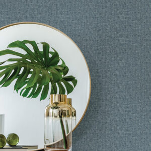 Snuggle Blue Woven Texture Wallpaper