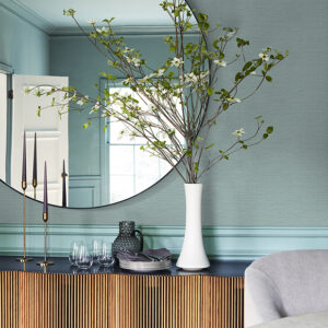 Salamander Light Blue Woven Wallpaper