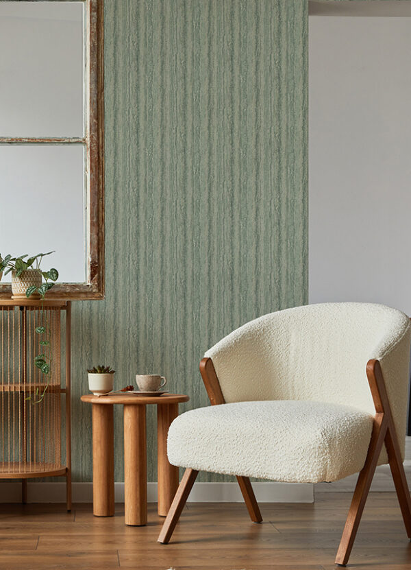 Hilton Green Marbled Paper Wallpaper - Image 2