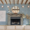 Aldabra Blue Textured Geometric Wallpaper - Image 3