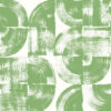 Giulietta Green Painterly Geometric Wallpaper