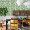 Giulietta Green Painterly Geometric Wallpaper - Image 2