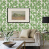 Giulietta Green Painterly Geometric Wallpaper - Image 3