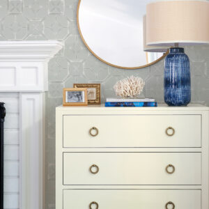 Livia Grey Trellis Wallpaper
