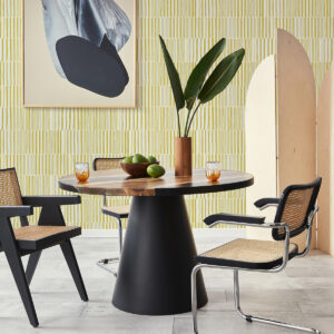 Sabah Yellow Stripe Wallpaper