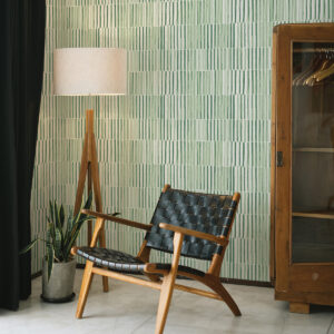Sabah Green Stripe Wallpaper