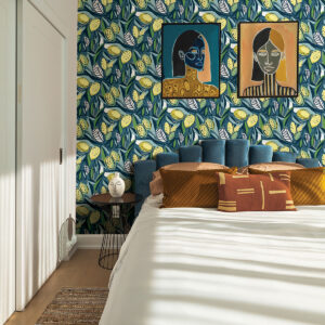 Meyer Blue Citrus Wallpaper