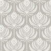 Palmier Grey Lotus Fan Wallpaper